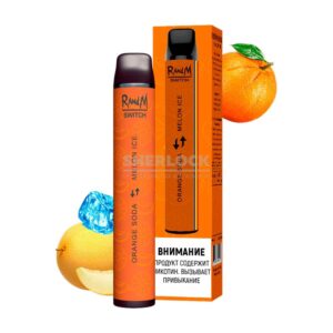 Электронная сигарета RANDM SWITCH 2в1 (LED,microUSB) 2400 Апельсиновая Сода - Лед с Дыней купить с доставкой в СПб, по России и СНГ. Цена. Изображение №18. 