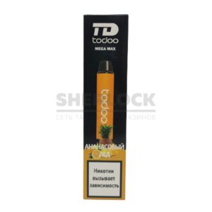 Электронная сигарета TODOO MEGA MAX 2500 (Ананасовый лед) купить с доставкой в СПб, по России и СНГ. Цена. Изображение №15. 