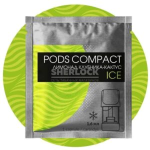 Капсула  Pods Compact для Logic 1,5 % Лимонад клубника кактус айс купить с доставкой в СПб, по России и СНГ. Цена. Изображение №14. 