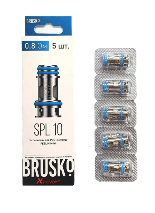 Испаритель Brusko Feelin mini SPL-10 0.8 Ом (5 шт) купить с доставкой в СПб, по России и СНГ. Цена. Изображение №8. 