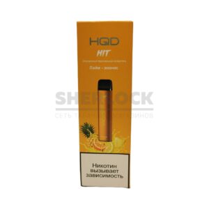 Электронная сигарета HQD HIT 1600 (Лайм-ананас) купить с доставкой в СПб, по России и СНГ. Цена. Изображение №11. 
