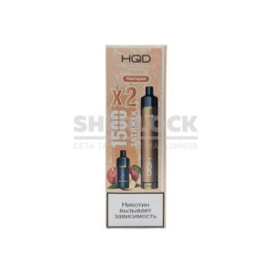 Электронная сигарета HQD LUX 1500 x2 (Нектарин ) купить с доставкой в СПб, по России и СНГ. Цена. Изображение №16. 