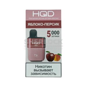 Электронная сигарета HQD HOT 5000 (Яблоко - персик) купить с доставкой в СПб, по России и СНГ. Цена. Изображение №43. 
