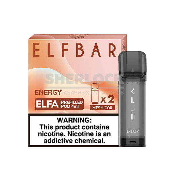 Картридж Elf Bar Elfa - Energy (Энергетик) купить с доставкой в СПб, по России и СНГ. Цена. Изображение №8. 