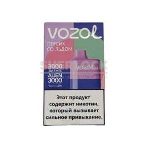Электронная сигарета VOZOL ALIEN 3000 (Персик) купить с доставкой в СПб, по России и СНГ. Цена. Изображение №12. 