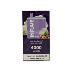 Электронная сигарета INFLAVE MAX 4000 (Миндальное Мороженое) купить с доставкой в СПб, по России и СНГ. Цена. Изображение №13. 