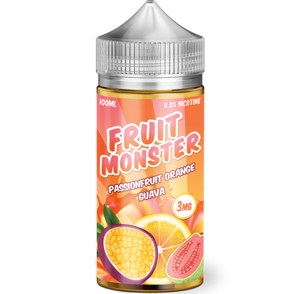 Жидкость Fruit Monster P.O.G. (Passionfruit Orange Guava) (100 мл) купить с доставкой в СПб, по России и СНГ. Цена. Изображение №8. 