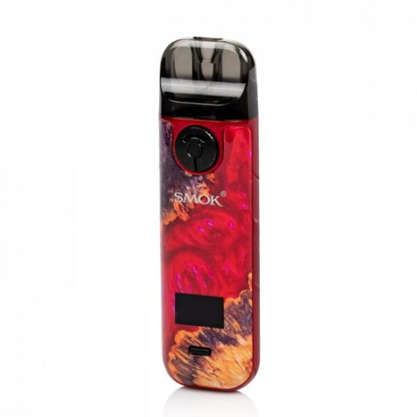 Smok Novo 4 Pod Kit 800mAh (Red Stabilizing Wood) купить с доставкой в СПб, по России и СНГ. Цена. Изображение №12. 