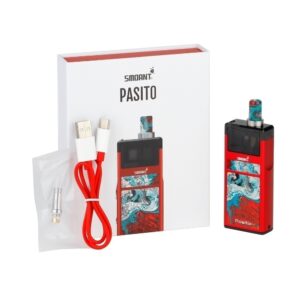 Smoant Pasito Pod Kit 1100mAh (Red) купить с доставкой в СПб, по России и СНГ. Цена. Изображение №32. 