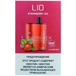 iJoy Lio Comma 5500 Strawberry Ice (Клубничный лед) купить с доставкой в СПб, по России и СНГ. Цена. Изображение №17. 
