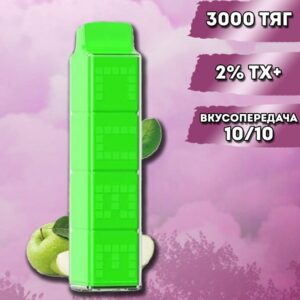 Smoant Ant Bar CUBE 3000 - Green Apple купить с доставкой в СПб, по России и СНГ. Цена. Изображение №16. 