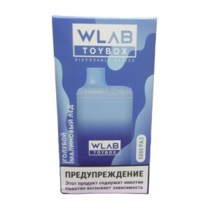 Электронная сигарета WLAB TOYBOX 5000 (Голубой малиновый лёд) купить с доставкой в СПб, по России и СНГ. Цена. Изображение №12. 