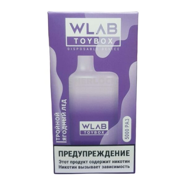 Электронная сигарета WLAB TOYBOX 5000 (Тройной ягодный лёд) купить с доставкой в СПб, по России и СНГ. Цена. Изображение №8. 