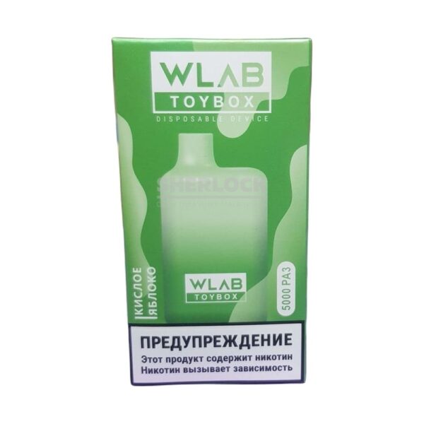 Электронная сигарета WLAB TOYBOX 5000 (Кислое яблоко) купить с доставкой в СПб, по России и СНГ. Цена. Изображение №8. 