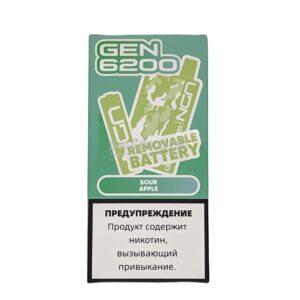 Электронная сигарета UDN GEN 6200 (Кислое яблоко) купить с доставкой в СПб, по России и СНГ. Цена. Изображение №13. 