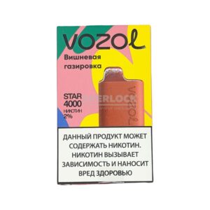 Электронная сигарета VOZOL STAR 4000 (Вишневая газировка) купить с доставкой в СПб, по России и СНГ. Цена. Изображение №14. 