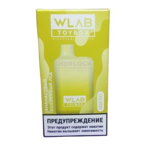 Электронная сигарета WLAB TOYBOX 5000 (Ананасовый кокосовый лёд) купить с доставкой в СПб, по России и СНГ. Цена. Изображение №16. 