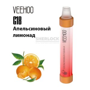Электронная сигарета VEEHOO G18 900 (Апельсиновый лимонад) купить с доставкой в СПб, по России и СНГ. Цена. Изображение №13. 