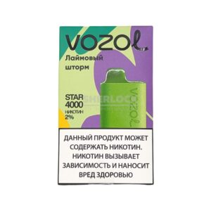 Электронная сигарета VOZOL STAR 4000 (Лаймовый шторм) купить с доставкой в СПб, по России и СНГ. Цена. Изображение №19. 
