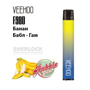 Электронная сигарета VEEHOO F980 2000 (Банан бабл Гам) купить с доставкой в СПб, по России и СНГ. Цена. Изображение №25. 