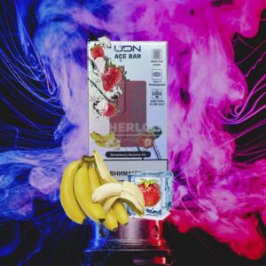 UDN ACE BAR 5000 Strawberry Banana (Клубника Банан) купить с доставкой в СПб, по России и СНГ. Цена. Изображение №16. 