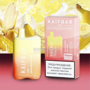 Электронная сигарета KAIFBAR 7000 (Банановое молоко) купить с доставкой в СПб, по России и СНГ. Цена. Изображение №16. 