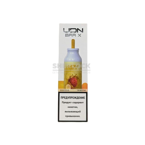 Электронная сигарета UDN BAR X 7000 Mango Lychee (Манго Личи) купить с доставкой в СПб, по России и СНГ. Цена. Изображение №8. 