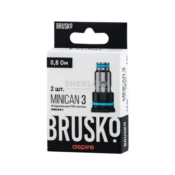 Испаритель Brusko MINICAN 3, AF Mesh Coil, 0,8 Oм (упак 2 шт) купить с доставкой в СПб, по России и СНГ. Цена. Изображение №10. 