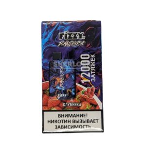 Электронная сигарета Fizzy Pandora 12000 (Клубника) купить с доставкой в СПб, по России и СНГ. Цена. Изображение №26. 