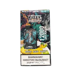 Электронная сигарета Fizzy Pandora 12000 (Ананас Кокос Банан) купить с доставкой в СПб, по России и СНГ. Цена. Изображение №18. 