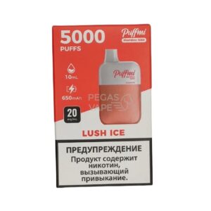 Электронная сигарета PUFFMI DX Mesh Box 5000 (Ледяная мята) купить с доставкой в СПб, по России и СНГ. Цена. Изображение №7. 