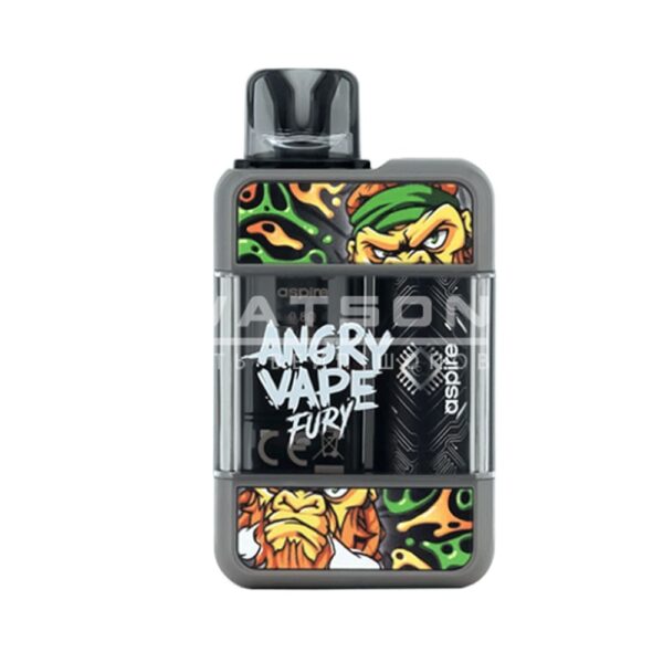 POD-система BRUSKO ANGRY VAPE FURY  (Серый) купить с доставкой в СПб, по России и СНГ. Цена. Изображение №8. 