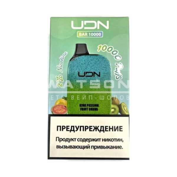 Электронная сигарета UDN BAR 10000 (Киви маракуйя фрукт гуава) купить с доставкой в СПб, по России и СНГ. Цена. Изображение №8. 