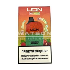 Электронная сигарета UDN BAR 10000 (Гранат ягода мята) купить с доставкой в СПб, по России и СНГ. Цена. Изображение №16. 