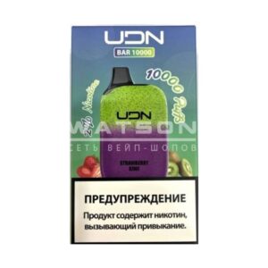 Электронная сигарета UDN BAR 10000 (Клубника киви) купить с доставкой в СПб, по России и СНГ. Цена. Изображение №15. 