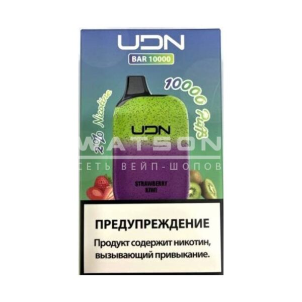 Электронная сигарета UDN BAR 10000 (Клубника киви) купить с доставкой в СПб, по России и СНГ. Цена. Изображение №8. 