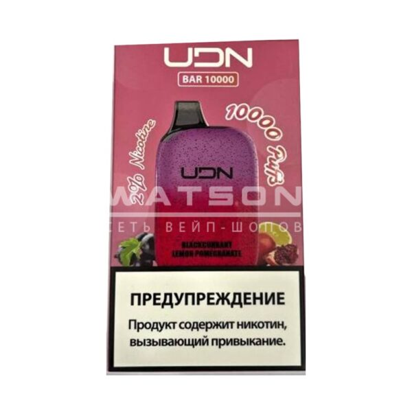 Электронная сигарета UDN BAR 10000 (Черная смородина лимон гранат) купить с доставкой в СПб, по России и СНГ. Цена. Изображение №8. 