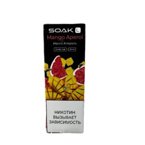 Жидкость SOAK L (Манго апероль) 30 мл 2% (20 мг/мл) купить с доставкой в СПб, по России и СНГ. Цена. Изображение №18. 