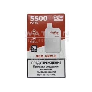 Электронная сигарета PUFF MI DX 5500 (Красное яблоко купить с доставкой в СПб, по России и СНГ. Цена. Изображение №32. 