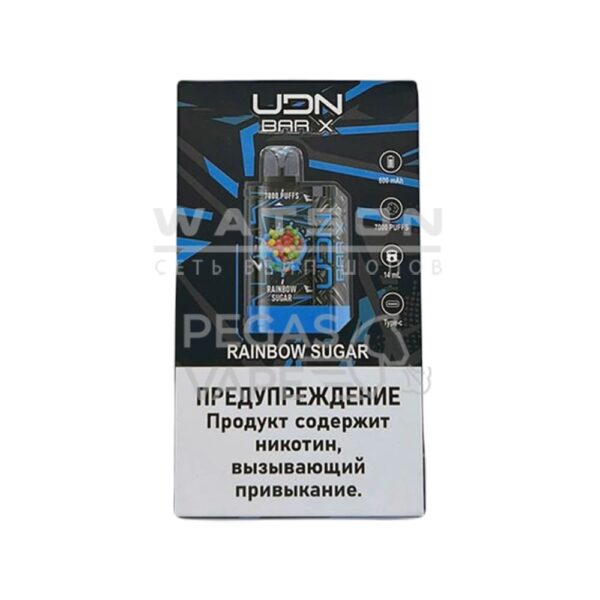 Электронная сигарета UDN BAR X3 7000 (Радужное драже) купить с доставкой в СПб, по России и СНГ. Цена. Изображение №8. 