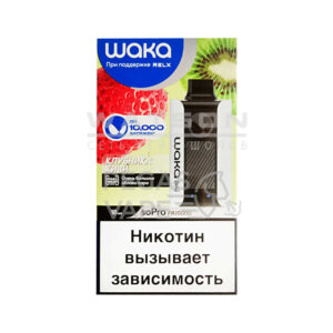 Электронная сигарета Waka PA-10000 Strawberry Kiwi (Клубника киви) купить с доставкой в СПб, по России и СНГ. Цена. Изображение №16. 