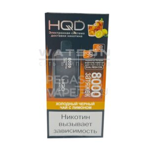 8000 HQD Miracle (Холодный черный чай с лимоном) купить с доставкой в СПб, по России и СНГ. Цена. Изображение №18. 