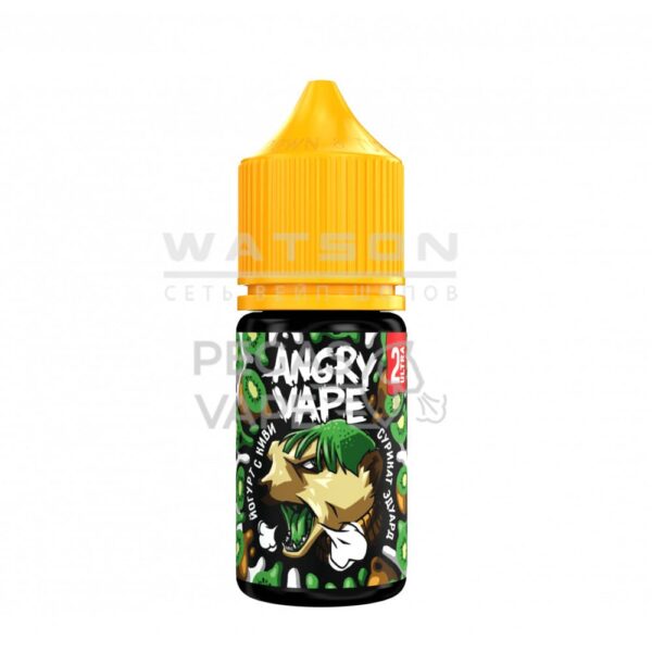 Жидкость Angry Vape Ultra Salt Сурикат Эдуард  (Йогурт с киви) 30 мл 2% (20 мг/мл) Strong купить с доставкой в СПб, по России и СНГ. Цена. Изображение №8. 