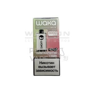 Электронная сигарета WAKA soPRO DM 8000  Kiwi Passion Guava (Киви маракуйя гуава) купить с доставкой в СПб, по России и СНГ. Цена. Изображение №14. 