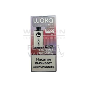 Электронная сигарета WAKA soPRO DM 8000  Strawberry Grape (Клубника виноград) купить с доставкой в СПб, по России и СНГ. Цена. Изображение №28. 