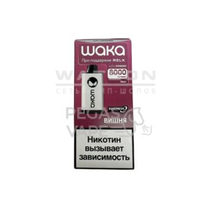 Электронная сигарета WAKA soPRO DM 8000  Dark Cherry (Вишня) купить с доставкой в СПб, по России и СНГ. Цена. Изображение №12. 