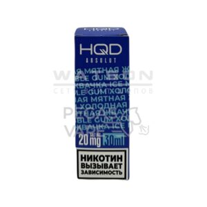 Жидкость HQD ABSOLUT ICE LINE (Холодная мятная жвачка) 30 мл 2% (20 мг/мл) купить с доставкой в СПб, по России и СНГ. Цена. Изображение №23. 