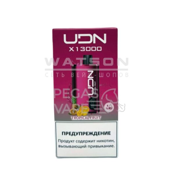 Электронная сигарета UDN BAR X 13000  (Тропические фрукты) купить с доставкой в СПб, по России и СНГ. Цена. Изображение №8. 