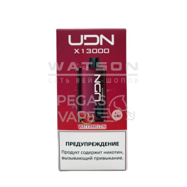 Электронная сигарета UDN BAR X 13000  (Арбуз) купить с доставкой в СПб, по России и СНГ. Цена. Изображение №8. 