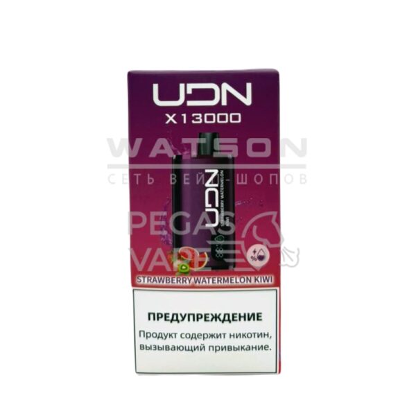 Электронная сигарета UDN BAR X 13000  (Клубника арбуз киви) купить с доставкой в СПб, по России и СНГ. Цена. Изображение №8. 